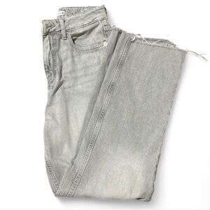 Zara high waisted straight jeans